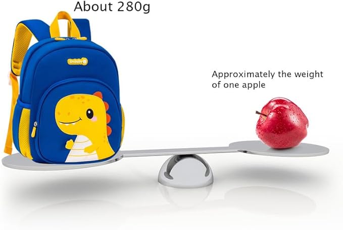 Padgene Toddler Harness Backpacks Safety Leash Kids Anti Lost Kindergarten Preschool Backpack Neoprene Lightweight Animal Schoolbag 3D Cartoon Dinasour Mini Travel Bag for Boys Girls Ages 3-5