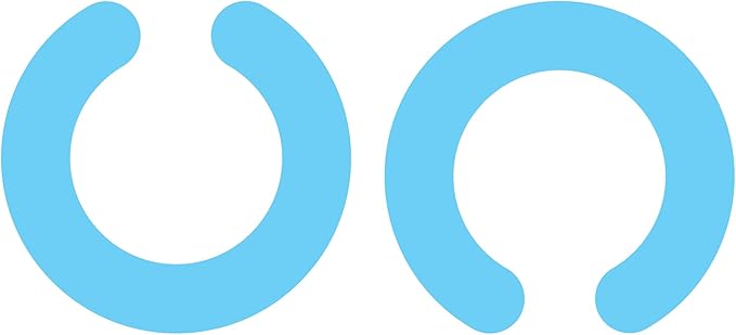 Ear Plugs, Reusable Soft Silicone Plugs with Horseshoe Shape for Comfort, Designed for Sleep and Loud Noises, 17dB (NRR) Noise Reduction Rating, Blue, 1 Pair with Portable Travel Case