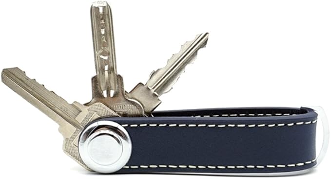 Compact Key Holder - Stylish & Practical Pocket Key Organizer With Secure Locking Mechanism. (Dark Blue)