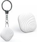 Key Finder, Bluetooth Tracker Item Locator with Key Chain for Keys Pet Wallets or Backpacks and Tablets, Batteries Include (White, 1 Pack)