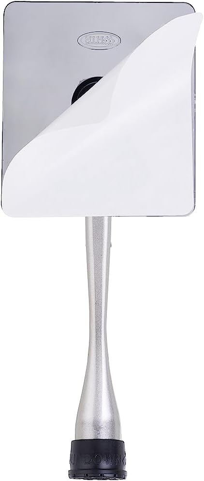 One-Touch Doorstop Adhesive Bracket (Satin Nickel, 6inch x 2pack)