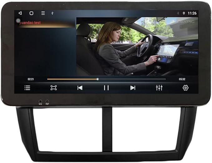 Kunfine CarPlay Android Auto Navigation Stereo GPS Radio Reverse Camera Display 10.33" QLED Touchscreen Headunit Tablet Pad Media Player for Subaru Forester 2007-2013, if Applicable Quad Core 1G+32G