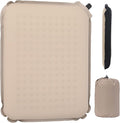 Self-Inflating Airplane Seat Cushion for Long Flights – Portable Travel Cushion Airplane Seat - Memory Foam Travel Seat Cushion Providing Pressure Relief and Premium Comfort (Extra Large Beige)