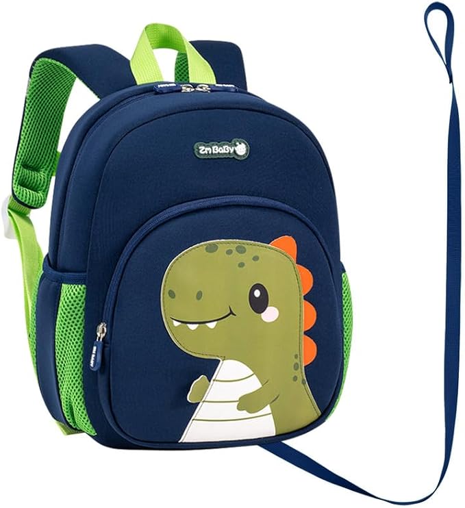 Padgene Toddler Backpacks Kids Preschool Backpack Waterproof Neoprene Animal Schoolbag Lunch backpack 3D Cartoon Mini Travel Bag for Boys Girls Ages 3-5