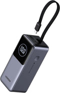 UGREEN Nexode Power Bank 20000mAh 130W with Built-in USB C Cable Laptop Travel Portable Charger, 80W Input, Fast Charging for MacBook Pro/Air/iPhone 16/iPad Pro/Galaxy S25 Ultra/Dell/HP and More