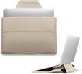 MOFT Laptop Carry Sleeve, 2-in-1 Laptop Bag & Stand for 14" MacBook Air/Pro & Dell/HP/Lenovo/Asus, Stylish Slim Computer Sleeve Bag with Expandable Storage for Computer Accessories, Beach White