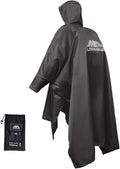longsinger Rain Poncho for Adult, Waterproof Rain Poncho with Hood and Sleeve, Ideal for Hiking, Hunting, Camping