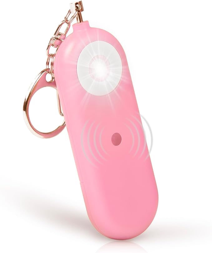 Personal Safety Alarm for Women - 130dB Self Defense Keychains Siren Whistle, Replaceable Battery with SOS LED Strobe Light - Emergency Security Safe Protection Devices for Kids Elderly