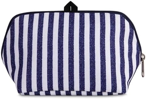 PackIt® Freezable Snack Bag, Seaside Stripe, Built with ECOFREEZE® Technology, Collapsible, Reusable, Zip Closure, Designed For Keeping Snacks Fresh On the Go