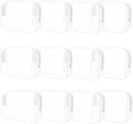12 Pieces Clear Cosmetic Bag, PVC Waterproof Makeup Bags with Zipper, TSA Approved Toiletry Bag for Travel, Transparent Pouches Organizer Storage for Men and Women (White, Small)
