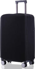 Travel Luggage Cover Suitcase Protector Scratch-Resistant Fit 19-31 Inch, Not Included Suitcase (Black, 2XL(30-31inch))