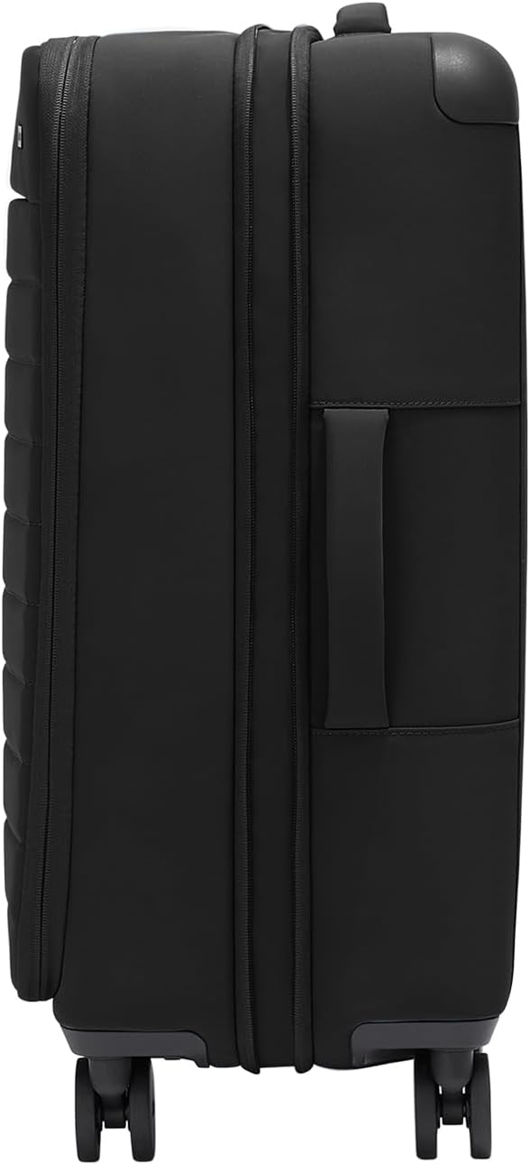 Away Softside Medium Checked Suitcase, 26 Inch Lightweight, Expandable Luggage For Men & Women, Durable Nylon Exterior, TSA Approved Lock, Idea1 For Trips 1-2 Weeks, Jet Black