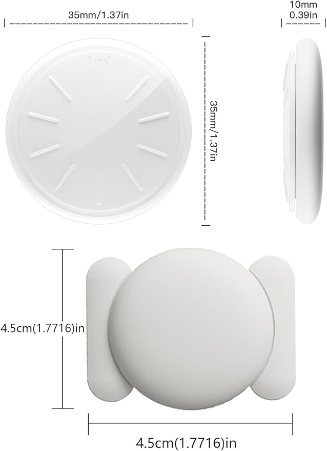 No Subscription Vehicle GPS Tracker,Portable Car GPS Tracker Work with Apple Find My（iOS Only,Mini Magnetic GPS Device Full Coverage Pinpoint Vehicle Location Elderly Children Pets (White,2PCS)