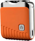 Mini Electric Shaver, Dual Head Waterproof Rechargeable Razor Mini Wet Dry Shaving Razor for Travel Home Use (Orange)