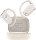 M9 AI Language Translator Earbuds Open-Ear Headphones Support 144 Languages & Accents Translation Earbuds Real Time Translator Device, Snug Fit, Ergonomic Ear Hooks Beige (With Offline Package)
