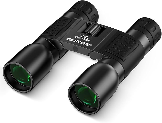 12x32 Binoculars Compact for Adults - High Powered Binoculars for Bird Watching Travel Spectator Sport Fishing Golf