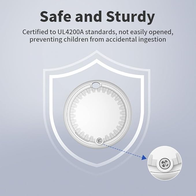 Smart Tag Tracker Works with Apple Find My, IP65 Waterproof and Replaceable Battery, Bluetooth Tracker Item Locator for Key Pet Wallet Backpack Luggage, 2 Pack, White (Not for Android or Huawei)