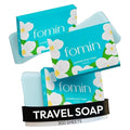 FOMIN - Antibacterial Paper Soap Sheets for Hand Washing - (300 Sheets) Jasmine Portable Travel Soap Sheets, Dissolvable Camping Mini Soap, Portable Hand Soap sheet