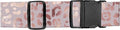 Luggage Straps for Suitcases, Adjustable Travel Belt, Durable Wide Luggage Strap, Cute Suitcase Strap Identifiers with Buckle, Bag Straps for Luggage, Glitter Pink Leopard