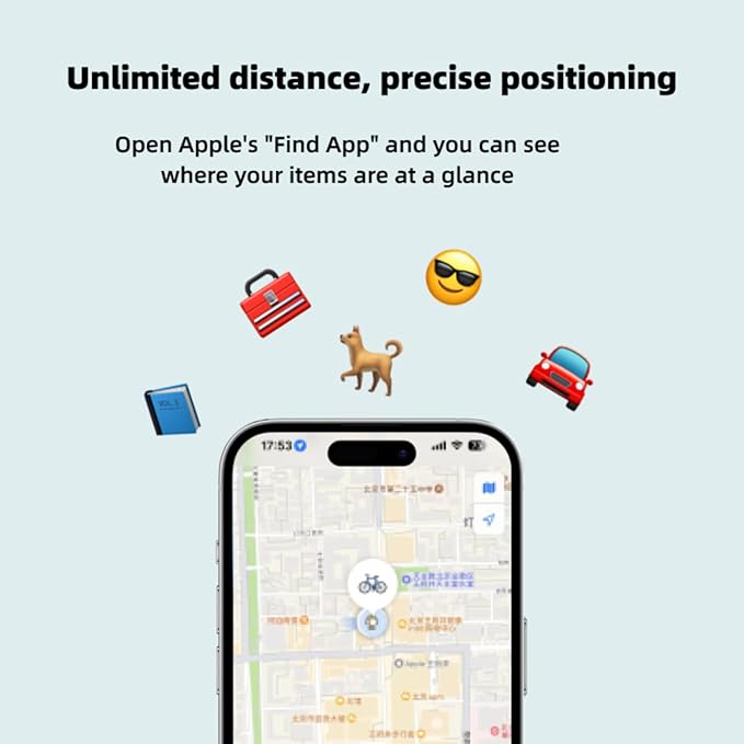 NutaleTag Key Finder 4 Pack - Only iOS - Bluetooth Smart Item Tracker Tag - Work with Find My - Keep Track of The Items That Matter Most - Find Keys Device or Car Key