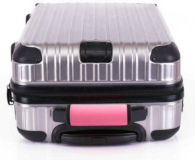 Neoprene Luggage Handle Wraps for Traveling Bright Color Luggage Tags|Handle Wraps|Handle Covers (Light Pink)