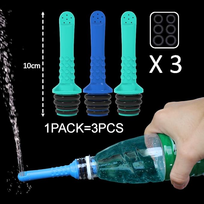 3PCS-Pack Portable Bidet for Toilet, Travel Bidet-Handheld Shattaf Bidet for Postpartum, Newborn, Baby, Anus, Personal Hygiene, Cleaning, Washing, Outdoor, Camping, Driver, Childbirth Cleaner