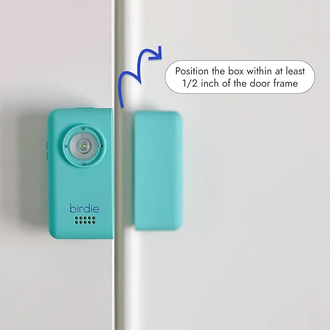 She's Birdie - The Original Personal Safety Door Alarm for Travel, at Home, or Window Security - Portable, Loud Siren, Flashing Light Alert + Built in Flashlight, Rechargeable, Rental Safe (Coconut)