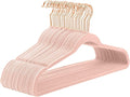 MIZGI Premium Velvet Hangers (60 Pack) Heavy Duty - Non Slip Felt Hangers - Blush Pink - Rose Gold 360 Degree Swivel Hooks,Space Saving Clothes Hanger,Durable Strong Hanger for Suits,Coats