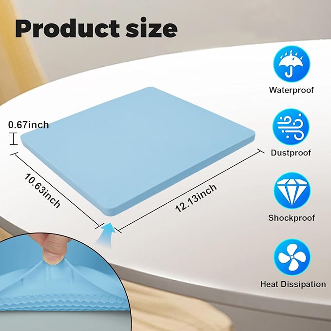 Starlink Mini Protective Cover, Starlink Mini Accessories Silicone Protective Case for Starlink Mini Dish Blue
