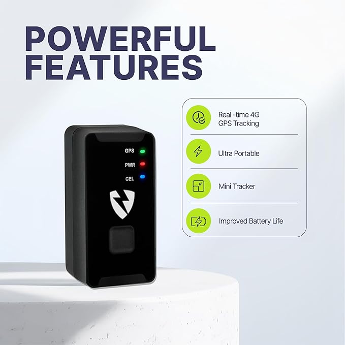 Lightning GPS GL300 GPS Tracker for Vehicles – Real-Time Location Tracking, Anti-Theft & Fleet Management, Speed & Mileage Monitoring, Wireless Hidden Device for Cars & Trucks – Subscription Required
