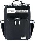 WOLFpak 15L Backpack - Alpha Black White Accents - Slim Everyday Carry Backpack for Men & Women, Water-Resistant Minimalist Daypack for Laptop & Travel