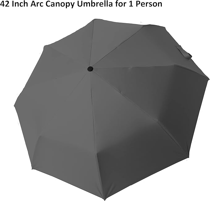 BAODINI Small UV Protection Travel Umbrella Compact for Rain and Sun UPF 50+ 41 inch Portable Umbrella for Women and Men
