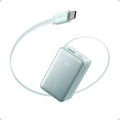 Anker Nano Power Bank, 10,000mAh Portable Charger with 2.3 ft InstaCord Retractable Cable, 45W Max Compact Battery Pack, Smart Display, for iPhone 16/17 Series, iPad, Galaxy, Pixel, and More
