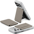 MOFT Magsafe Wallet, 8-Card Holder, Magnetic Phone Stand with Pull to Access Design, RFID Blocking, Angle Adjustment & MOVAS Minimalist Snap Field Wallet for Men Travel Essentials, Taupe
