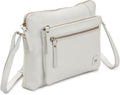 Wise Owl Accessories Small Soft Pebbled Real Leather Crossbody Handbags Purses Sling Crossover Shoulder Bag
