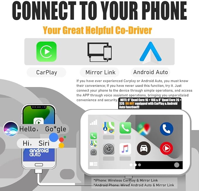 Kunfine Car Android Navigation Stereo GPS Radio Reverse Camera Display 9" IPS Touchscreen Headunit Tablet Pad Media Player for Subaru Forester 2007-2013, if Applicable Quad Core 1G+16G
