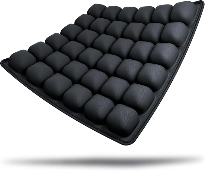 Travel Cushion Airplane Seat, Inflatable Seat Cushion, Travel Seat Cushions for Long Flights with Built-in Air Pump, High-Resilience Airplane Seat Cushion for Back and Tailbone Pain Relief
