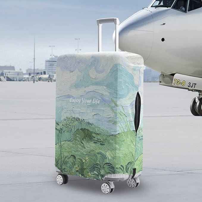 Travelkin Luggage Covers For Suitcase Tsa Approved,Suitcase Cover Protector Fit 18-32 Inch Luggage (Spring, L)