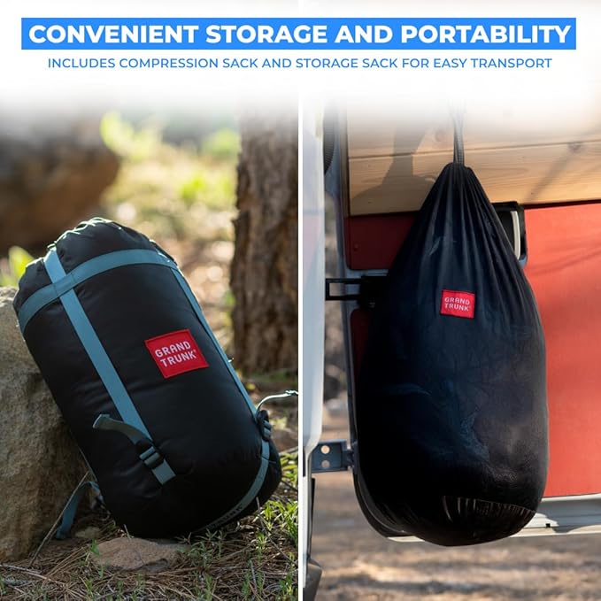 Grand Trunk Evolution 20 Down Hammock - 20°F Cold Weather Hammock with Integrated Sleeping Bag for Camping & Backpacking