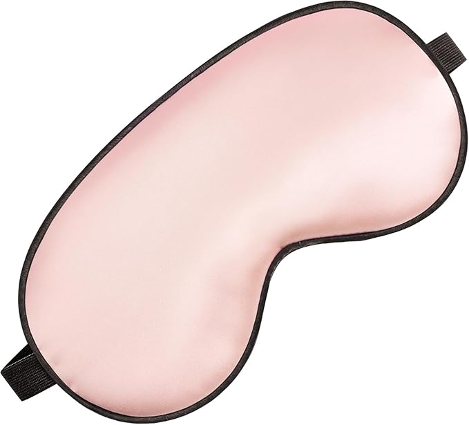 Sleep Mask, Real Natural Pure Silk Eye Masks with Adjustable Strap for Sleeping, Mulberry Silk Eye Sleep Shade Cover, Block Light Reduces Puffy Eyes Traveling Gifts
