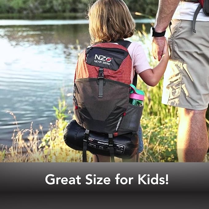 NEAR ZERO 20L Little Dean - Camping Backpack, Lightweight Hiking Backpack for Kids and Adults, Daypack with Smart Storage