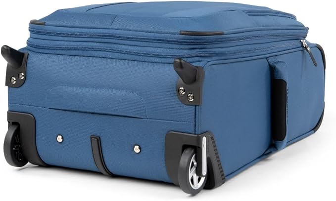 Travelpro Maxlite 5 Softside Expandable Upright 2 Wheel Carry on Luggage, Lightweight Suitcase, Men and Women, Ensign Blue, Carry On 22-Inch