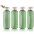 6.7oz Travel Shampoo Bottle, Empty Plastic Squeeze Bottles with Flip Cap, 4PCS Lotion Container for Toiletries (200ml, Green)