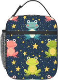 Frog Insulated Lunch Box for Women Men Frog Lunch Bag for Travel,or Fishing Polyester Frog Lunch Box