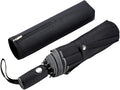 FDJASGY Windproof Travel Umbrella with Teflon Coating Auto Open Close Lightweight Sun&Rain Umbrella with 10 Rib Construction and Reflective Stripe Zipper Pouch