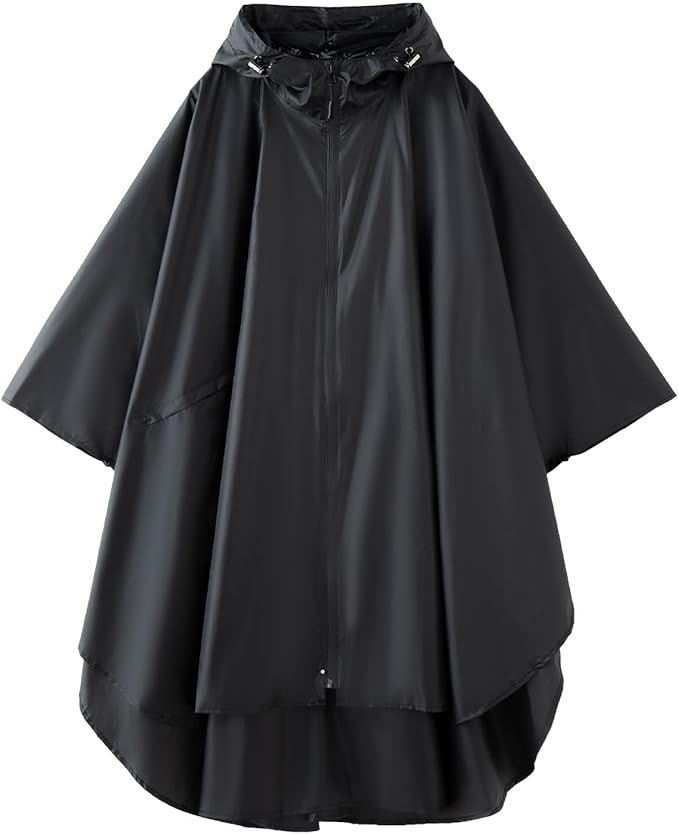 Cloak raincoat Unisex poncho Adult hooded men and women with pockets Mountaineering hiking rainstorm prevention