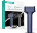 VOYOR Foil Shaver Electric Razor for Men 3 in 1 Shavers for Men with Double Foil Wet & Dry Face Shaver Lightweight Handheld Smooth Shave IPX6 Washable USB-C Rechargeable Travel Razor TX310 (Blue)