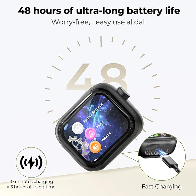 NE40 Earbuds with LCD Screen, NE40 Translation Earbuds, Bluetooth 6.0 Translation Earphone Real Time for 134 Languages, Translator Headphones with 7 Translation fit iOS&Android, Black