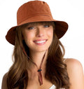 Water-Resistant Sun UPF 50+ Bucket Hat Protection Packable Brimmed Boonie for Women Men Summer Lightweight Hiking Outdoor Cap