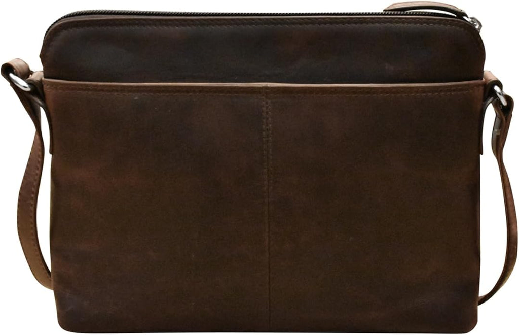 ili New York Genuine Leather Crossbody Bags for Women - Premium RFID Blocking Shoulder Bag Organizer with Adjustable Strap